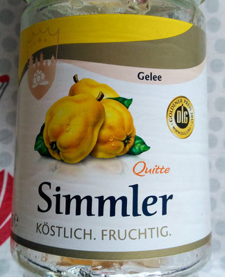 Simmler Quitten Gelee Extra 450 g - 4008191028106