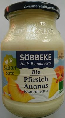 Bio Pfirsich Ananas Joghurt mild - 4008471494775