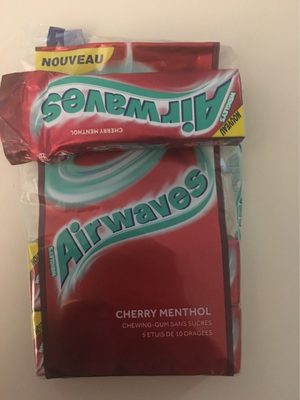 Wrigleys Airwave Cherry Menthol Chewing Gum 5 Pack - 4009900389785