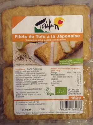 Filets de tofu à la japonaise - 4012359144003