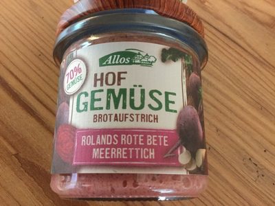 Hof-Gemüse Rolands Rote Bete Meerrettich Brotaufstrich - 4016249017057