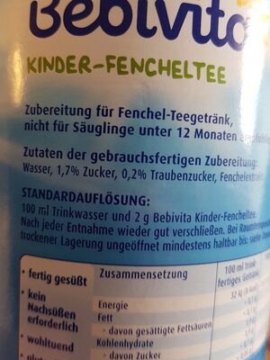 Fencheltee - Ab 8. Monat - 4018852001829