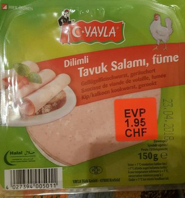 Tavuk Salami, Füme, Geflügelfleischwurst - 4027394005011