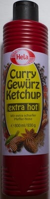 Curry Gewürzketchup extra hot - 4027400468076