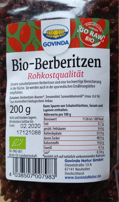 Bio-Berberitzen - 4038507007983