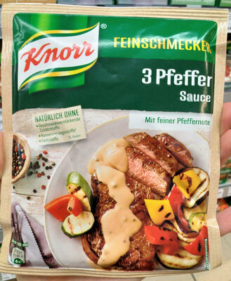 Knorr Feinschmecker 3 Pfeffer Sauce 40 g - 4038700114044