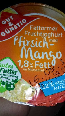 Fettarmer Fruchjoghurt mild Pfirsich-Mango 1.8% Fett - 40554440
