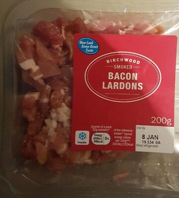 Bacon lardons smoked - 4056489174141