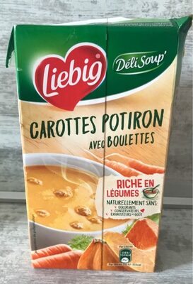 Soupe carottes potiron avec boulettes - 40591933
