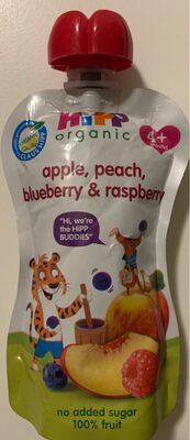 Puree of Apple, peach, blueberry & raspberry - 4062300168152