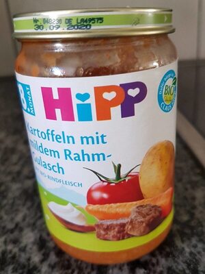Hipp Kartoffeln Mit Mildem Rahm-gulasch 220G - 4062300200388