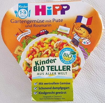Hipp Bio Gartengemüse mit Bio-Pute und Rosmarin ab 1+ Jahr 250G - 4062300265608