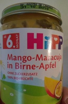 Hipp Bio Mango-Maracuja in Birne-Apfel ab dem 6.Monat 190G - 4062300323926