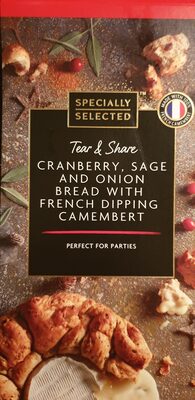 cranberry sage and onion bread with french dipping camembert - 4088600053240