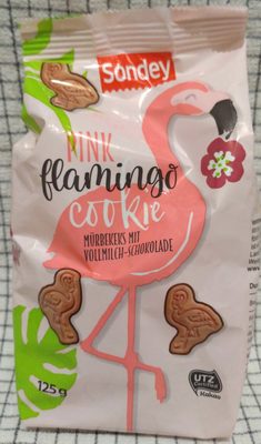 Pink flamingo cookie - 40897448