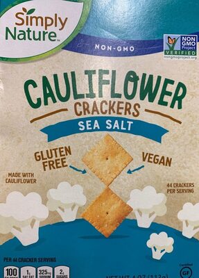Cauliflower crackers sea salt - 4099100034028