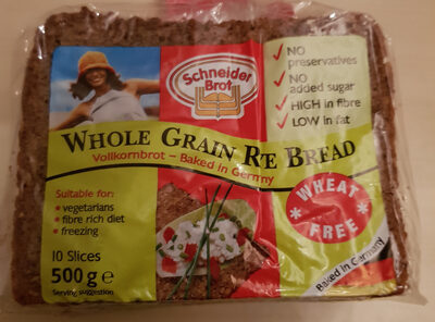 Whole Grain Rye Bread - 41005514