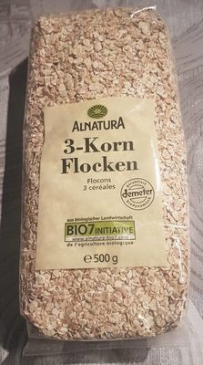 Alnatura Bio 3-Korn-Flocken 500 g - 4104420010680