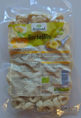 Alnatura Bio Tortellini Käse 250G - 4104420014725