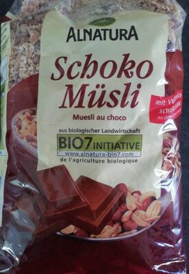 Alnatura Bio Schoko Müsli mit Vollmilch Schokolade 750G - 4104420017849