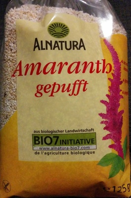 Alnatura Bio Amaranth gepufft 125G - 4104420019546