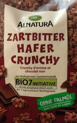 Alnatura Bio Zartbitter Hafer Crunchy 375G - 4104420019782
