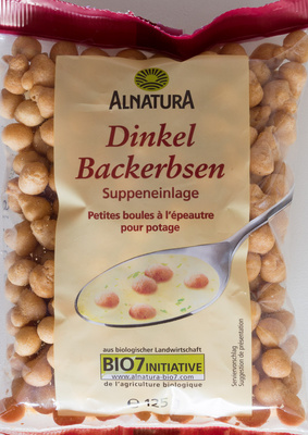 Alnatura Bio Dinkel Backerbsen 125 g - 4104420020467