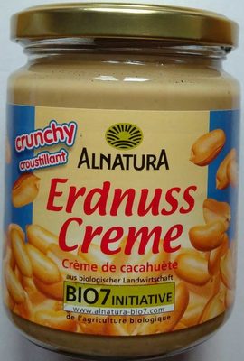 Bio Alnatura Erdnusscreme mit Erdnussstücken 250G - 4104420021242