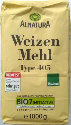 Alnatura Bio Weizenmehl Typ 405 1KG - 4104420021860