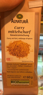 Alnatura Bio Curry Gewürzmischung 60G - 4104420028265