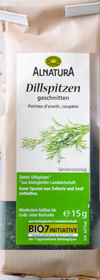 Alnatura Bio Dillspitzen geschnitten 15G - 4104420028289