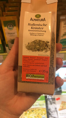 Alnatura Bio Italienische Kräuter Gewürzmischung 35G - 4104420028326