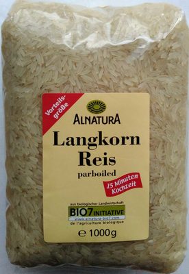 Alnatura Bio Langkornreis parboiled 1 kg - 4104420029569