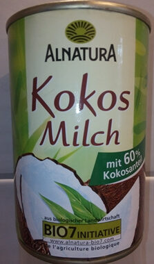 Alnatura Bio Kokos Milch 400ML - 4104420034327