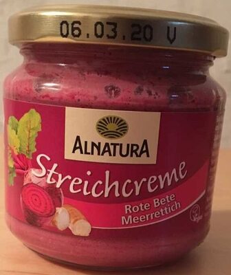 Alnatura Bio Streichcreme Rote Bete-Meerrettich 180 g - 4104420045866