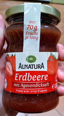 Alnatura Bio Fruchtaufstrich Erdbeere mit Agavendicksaft 200G - 4104420045941