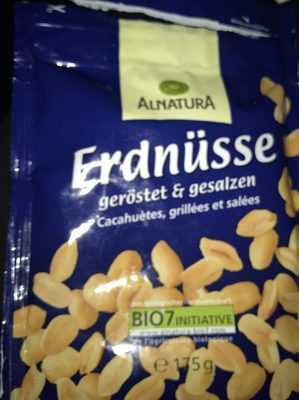 Alnatura Bio Erdnüsse geröstet & gesalzen 175 g - 4104420057340