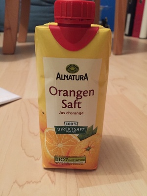 Alnatura Bio Orangensaft 330ml - 4104420072084