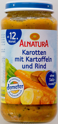 Karotten mit Kartoffeln und Rind - 4104420082069