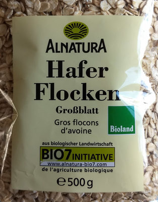 Alnatura Bio Haferflocken Großblatt 500 g - 4104420115743