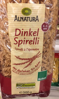 Alnatura Bio Dinkel Spirelli 500G - 4104420137202
