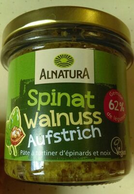 Alnatura Bio Brotaufstrich Spinat Walnuss 135 g - 4104420143944
