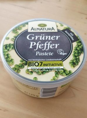 Alnatura Bio Pastete Grüner Pfeffer 125 g - 4104420173439
