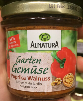 Alnatura Bio Paprika Walnuss Aufstrich 135 g - 4104420177543