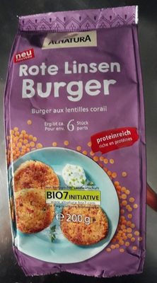 Alnatura Bio Rote Linsen Burger 200G - 4104420212831