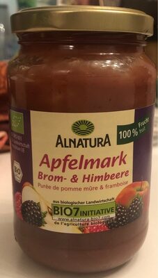 Alnatura Bio Apfelmark Brom- & Himbeere 360G - 4104420214514