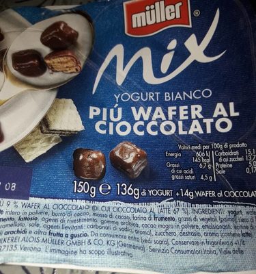 Müller Mix, Yoghurt Bianco Wafer Al Cioccolato - 42208310