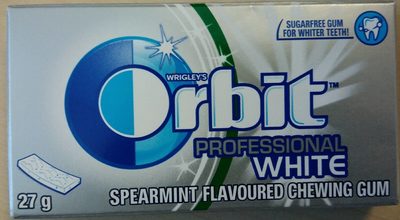 Wrigley's Orbit Professional White Chewing Gum - Spearmint - 42211716