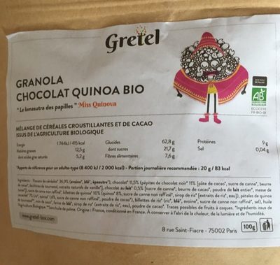 Granola chocolat quinoa - 4251347601436
