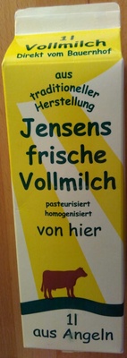 Jensens frische Vollmilch - 4260041660007